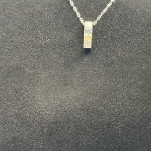 Nina Ricci silver crystal necklace